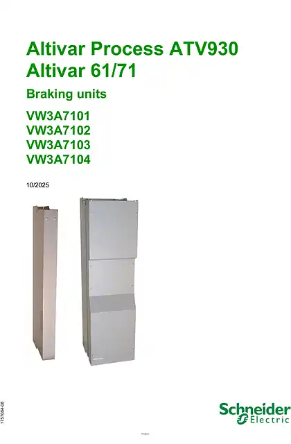 schneider施耐德ATV930 & ATV61_71 braking units manual